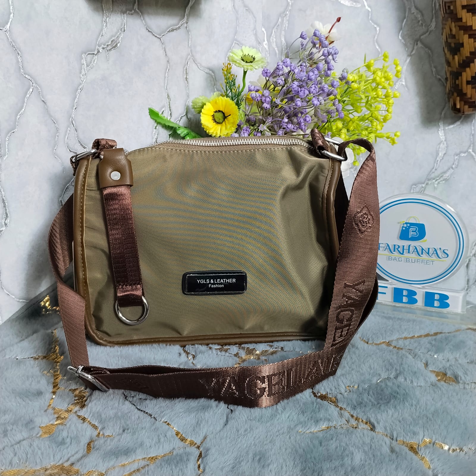 YGLS & LEATHER Fashion Luxurious Crossbody Belt Bag-(10.5"/8")