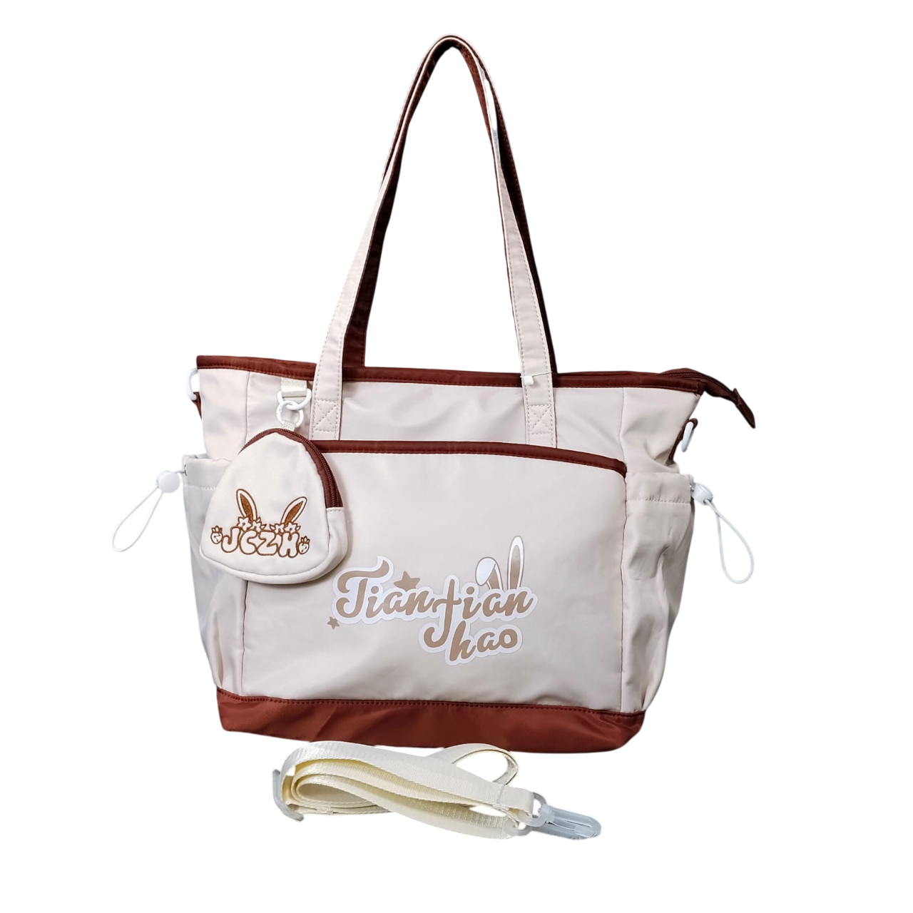 ZIN CAI ZI Fabrics Tote Bag - 15 " x 13"