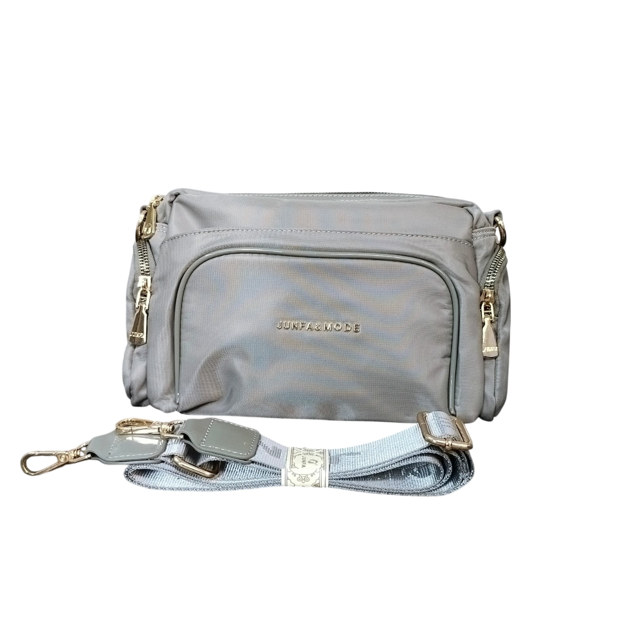 JUFNA Taupe Breeze Crossbody Bag - 10.5"x 6.5"