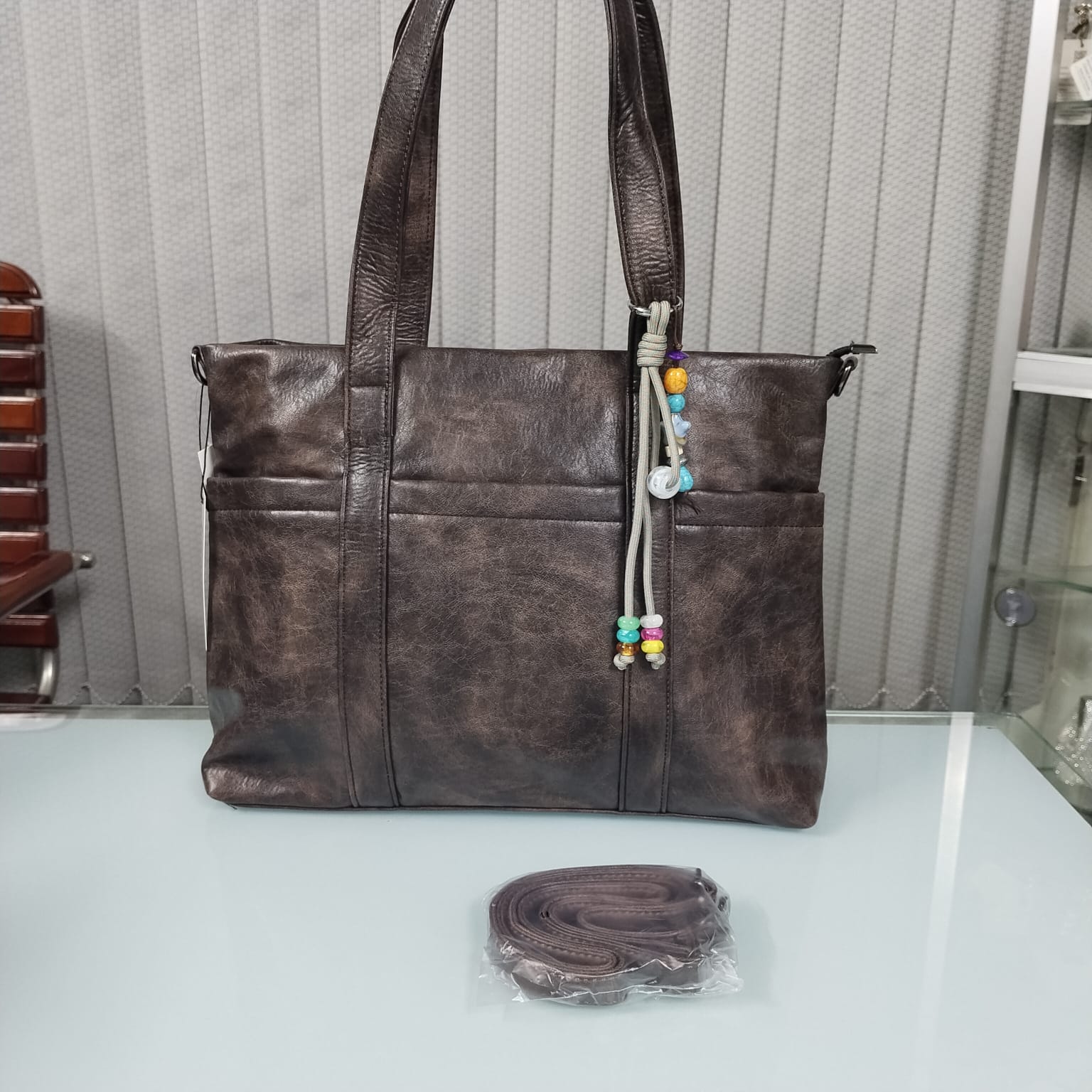 Premimum Leather Tote Bag (MB:1185-3)