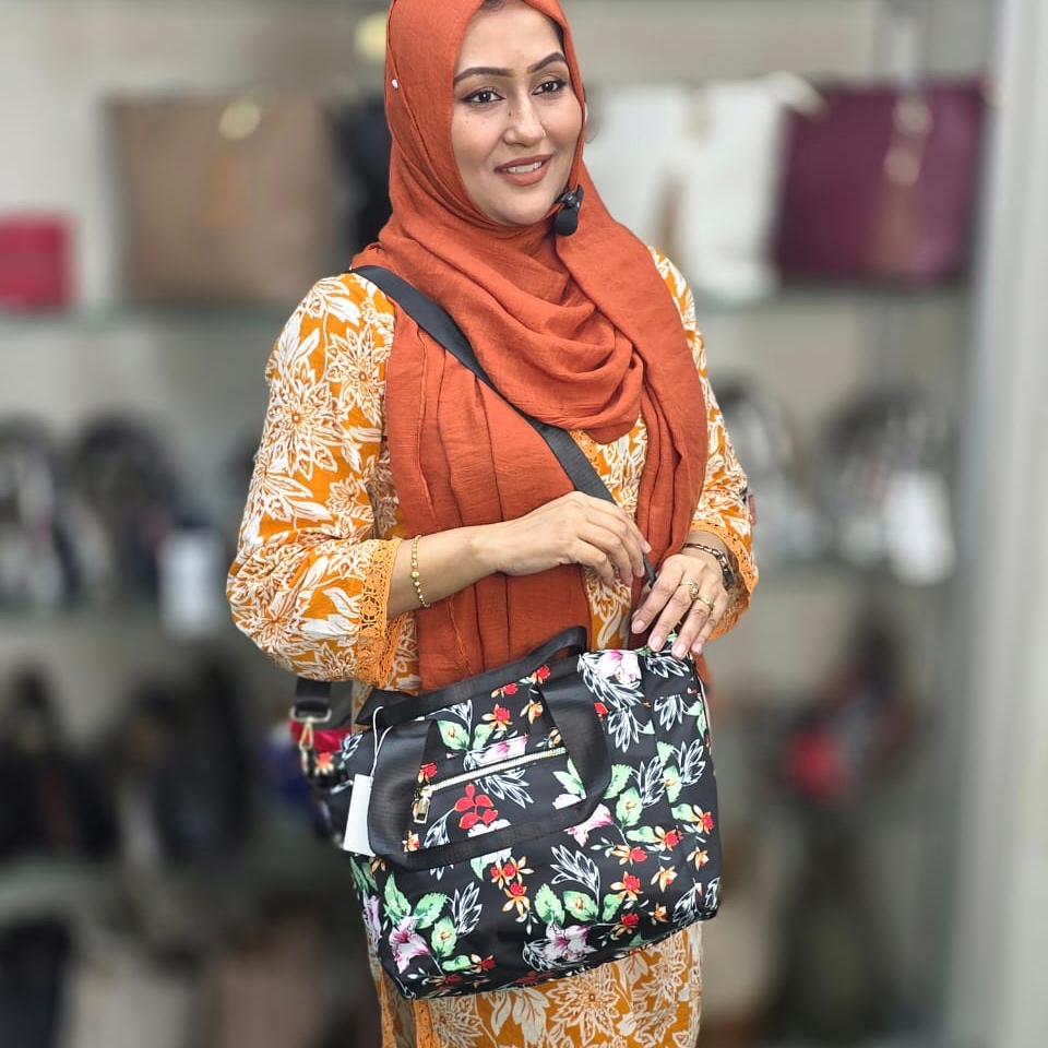 Printed Fabric Cross Body Bag (DA-0501)