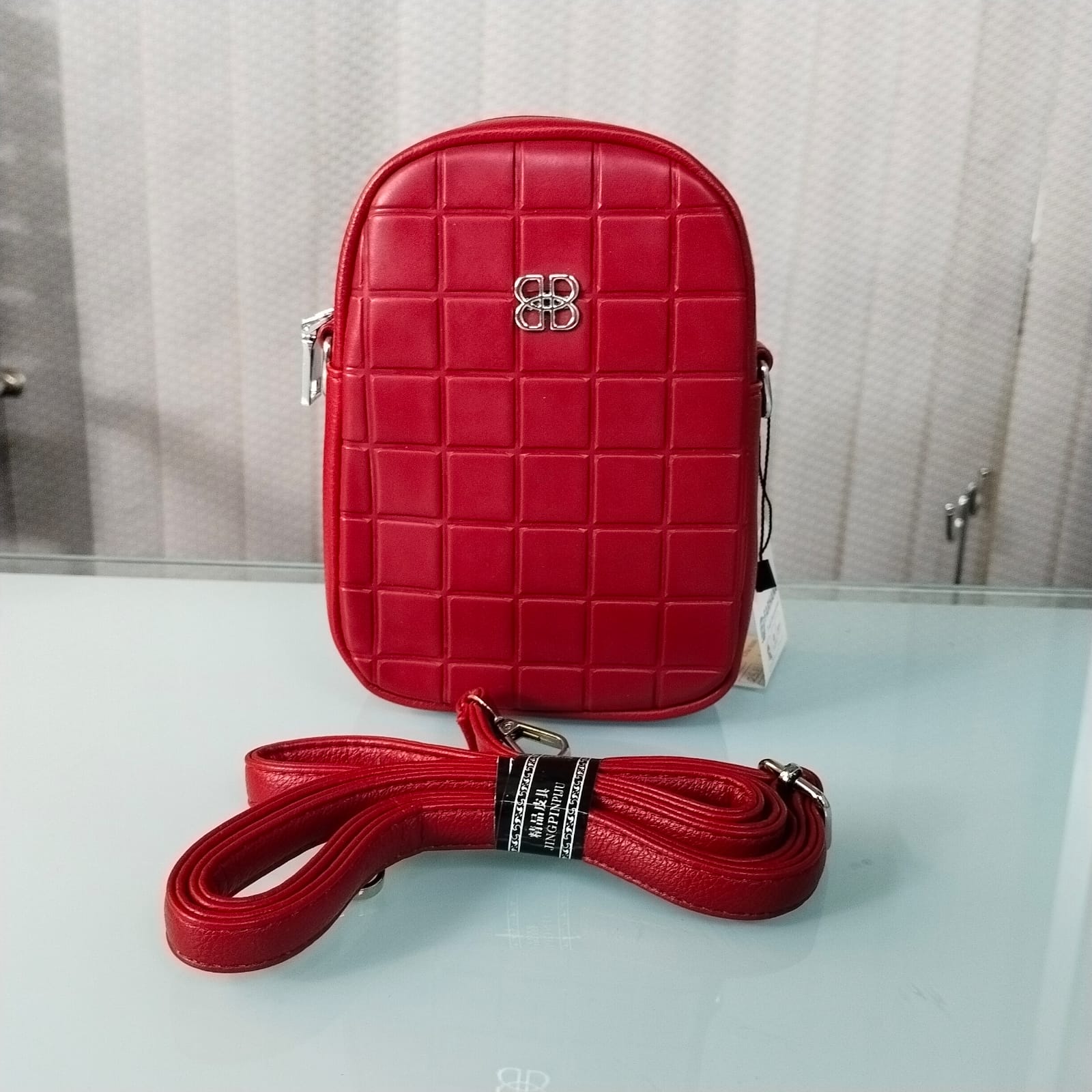 Premium Leather Crossbody Bag - (5.5/8)