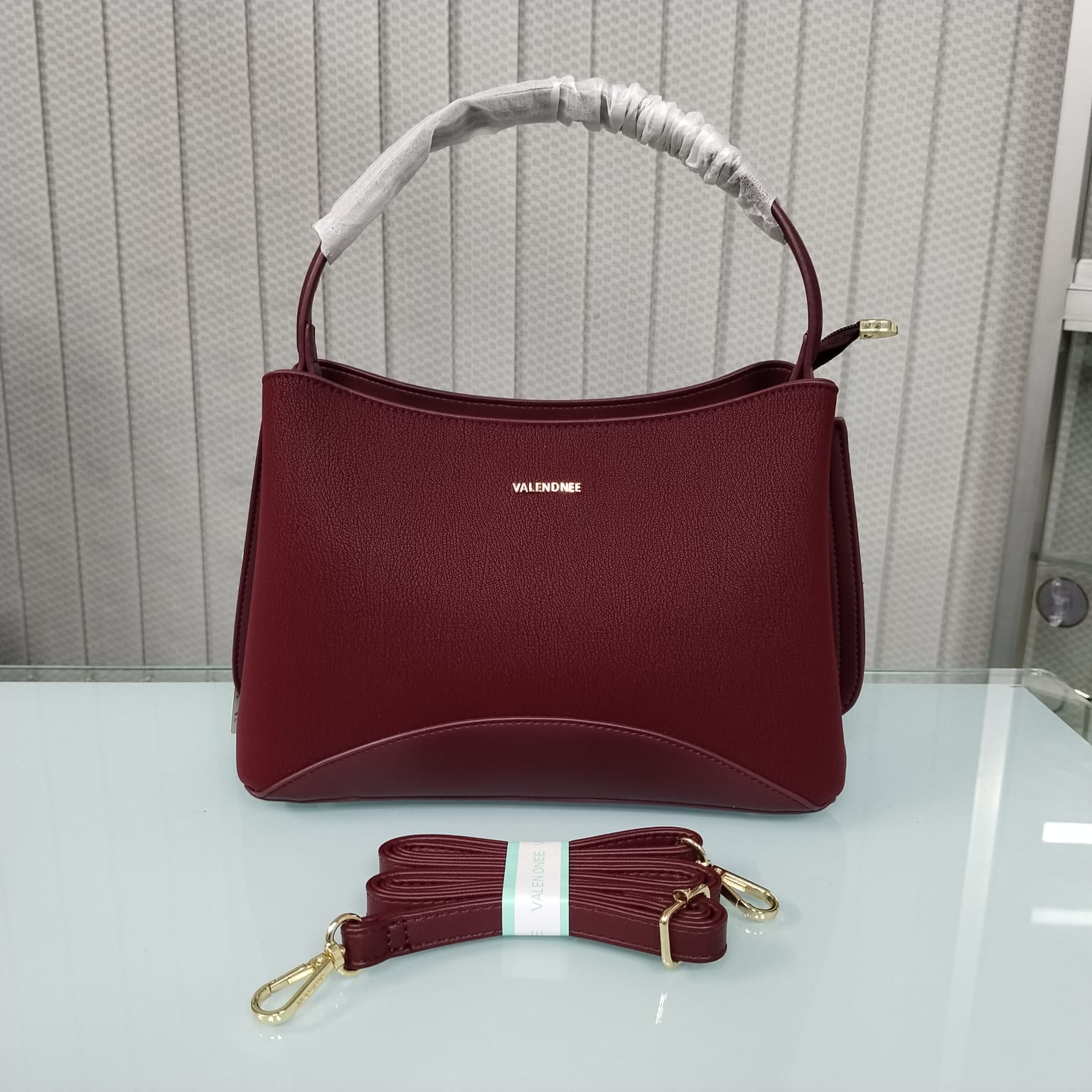 Valendnee Luxurious Hand Bag with Long Belt (99442)