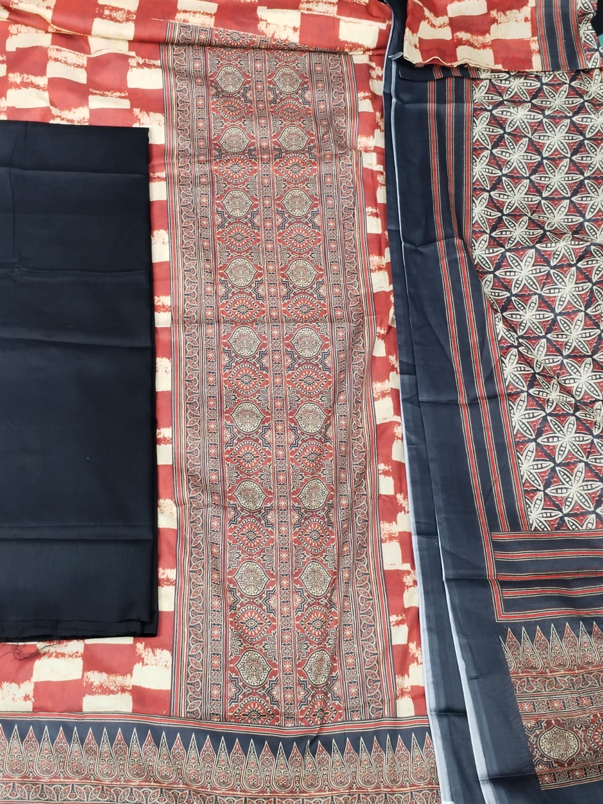 Ajrakh Three piece