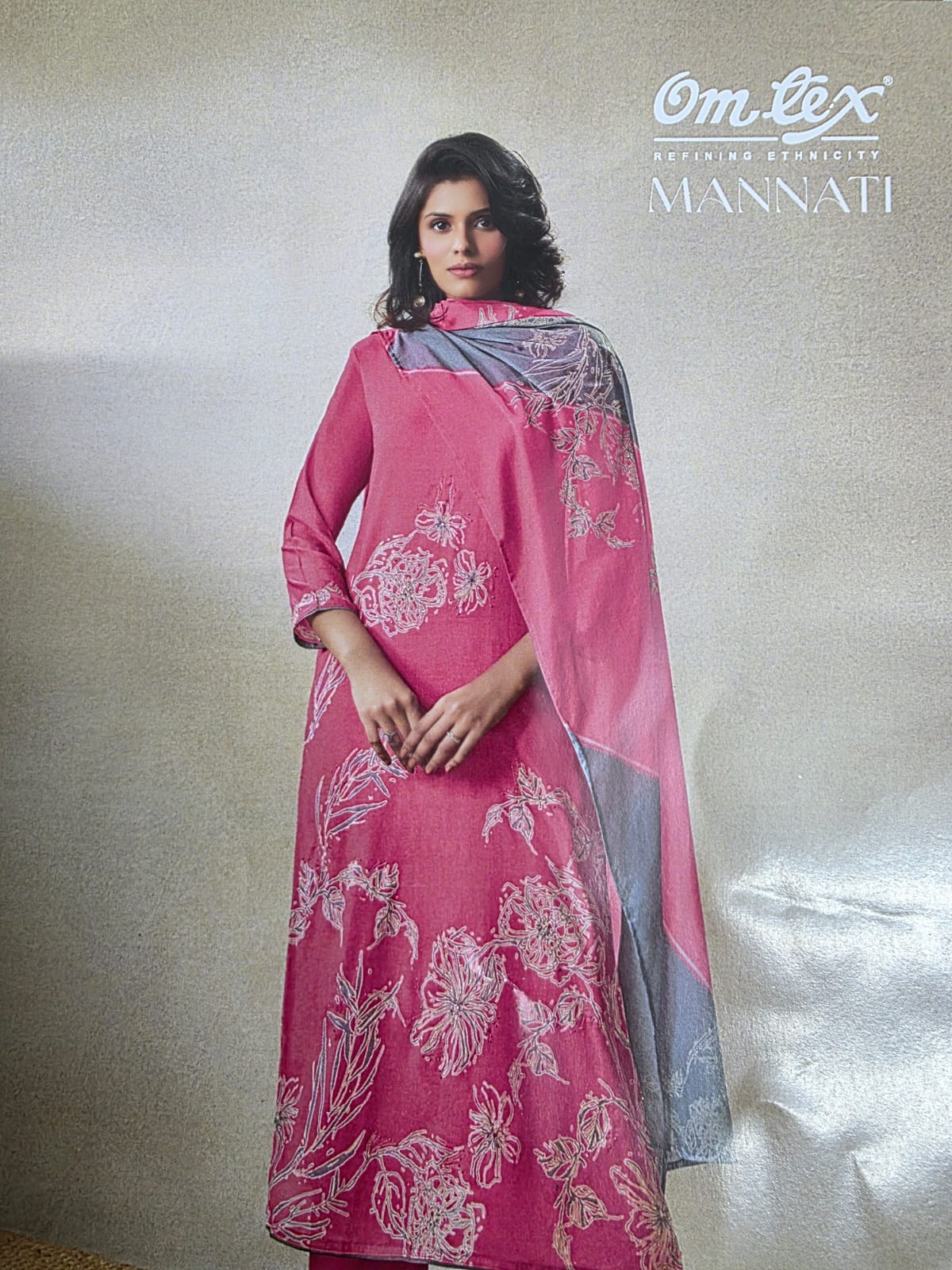 Omtex Brand Mannati Cotton Three Piece (14041-B)