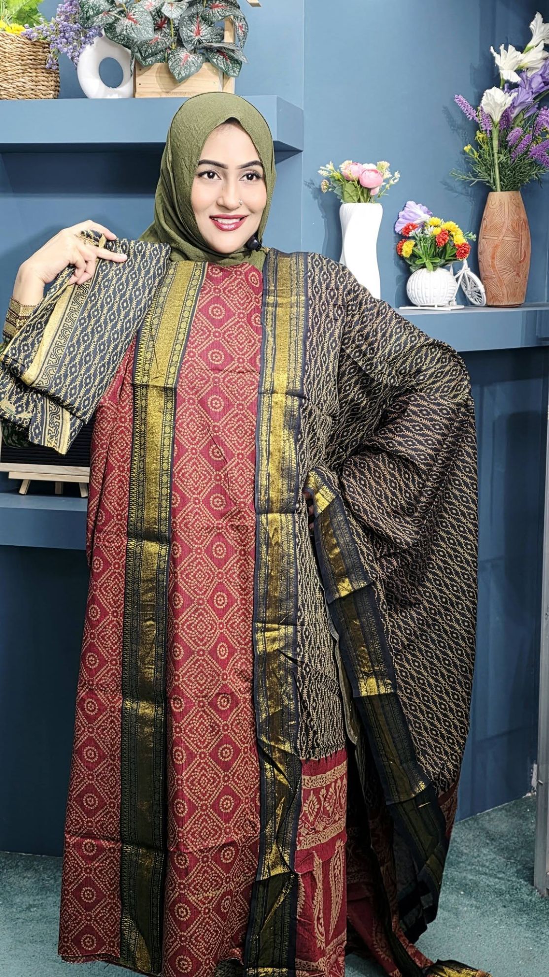 Exclusive Gadowal Cotton Three Pieces