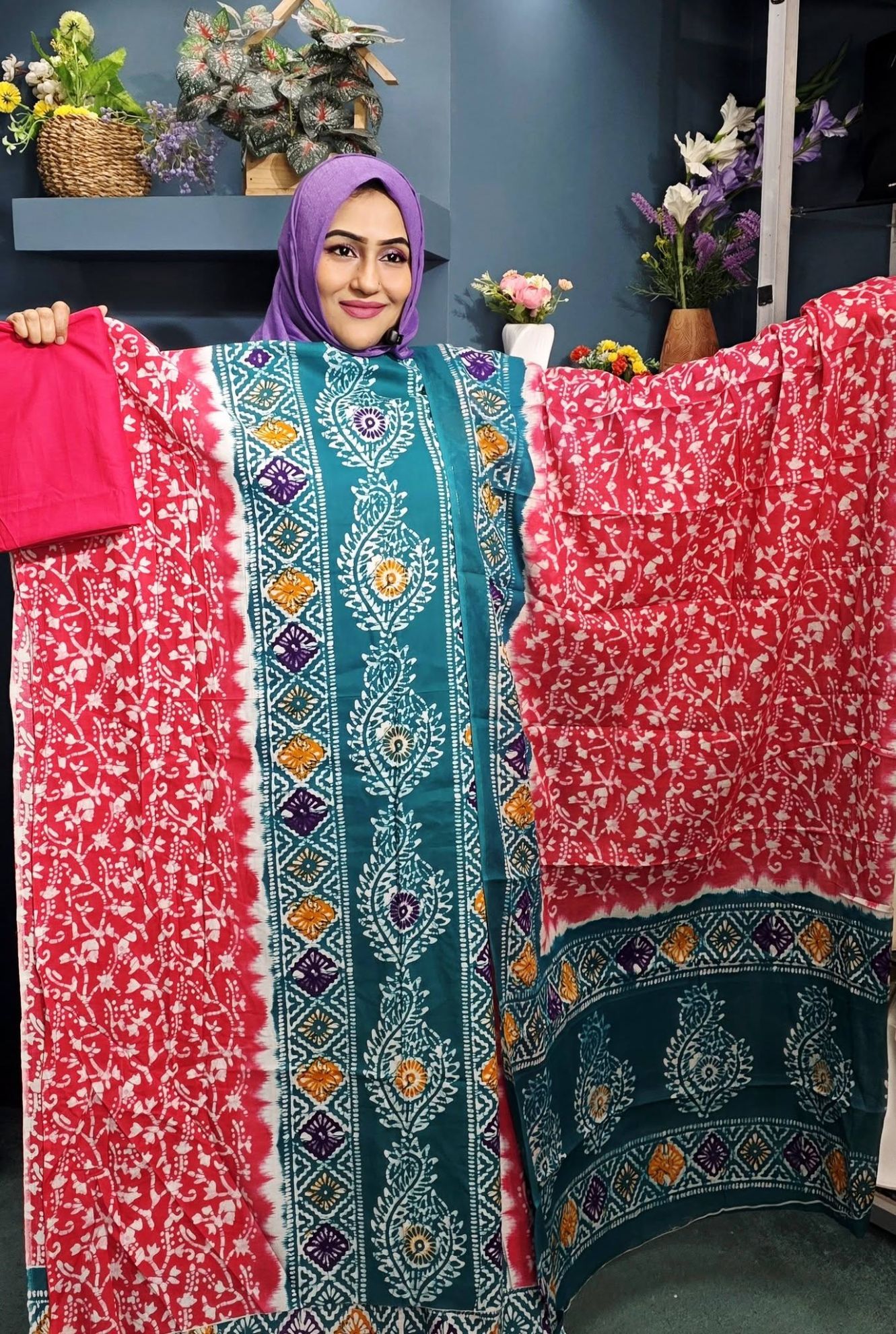 Premium Cotton Three Piece