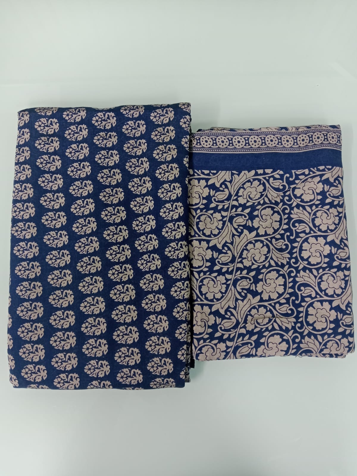 Moheswari Cotton +Silk three piece