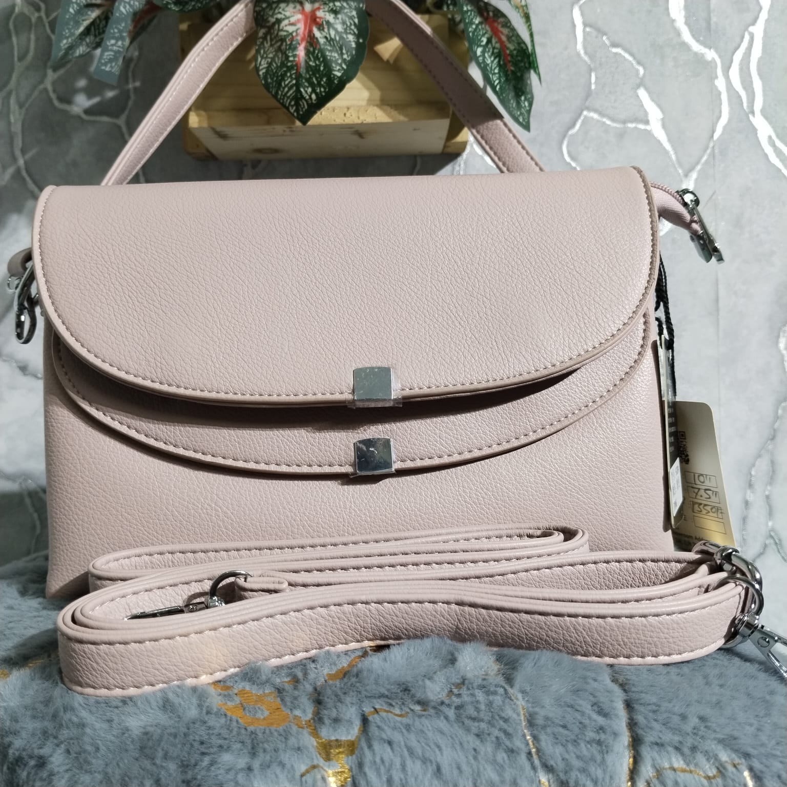 WEILIYA Brand Luxurious Crossbody Belt Bag – Pink Leather