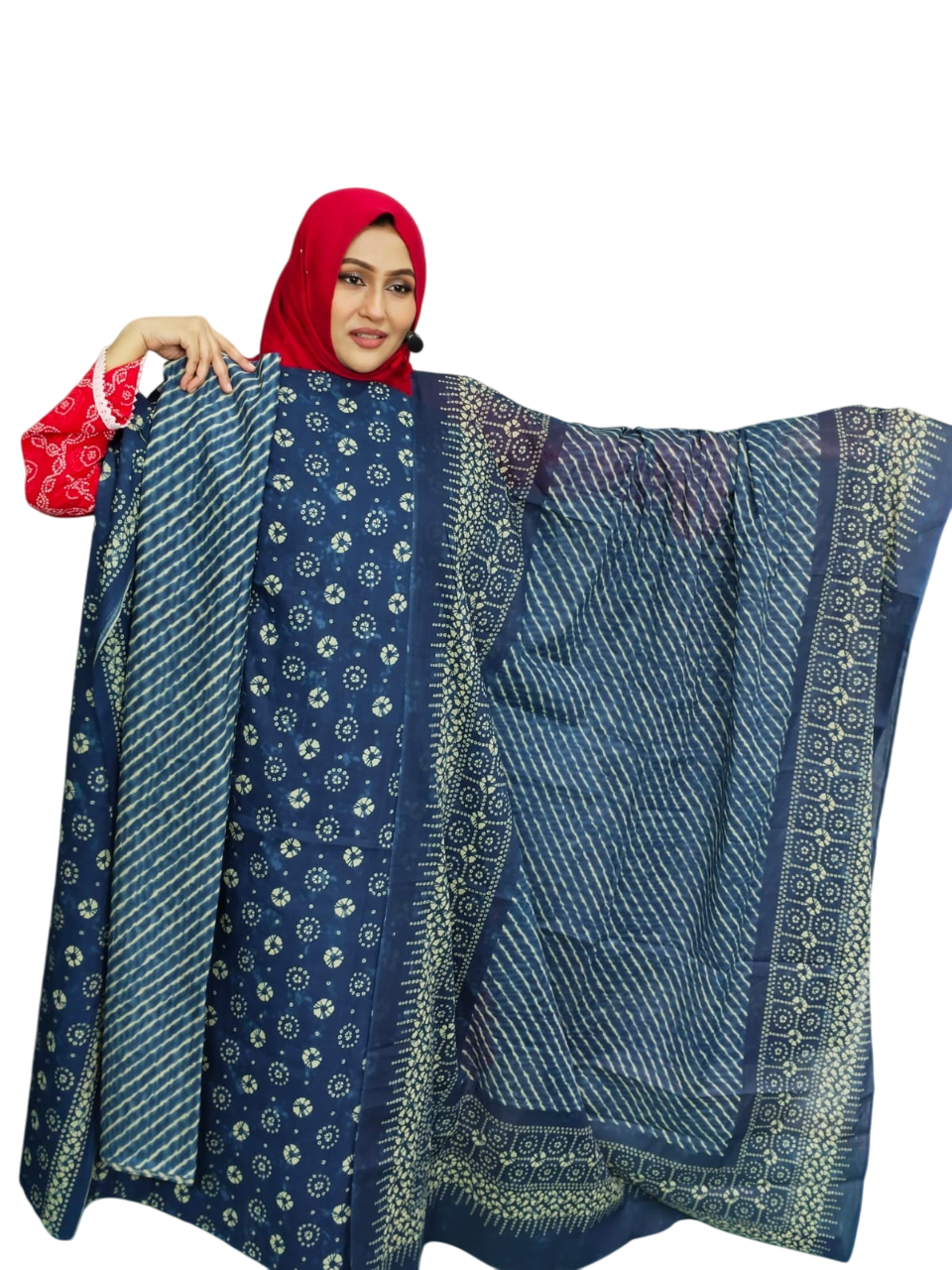 Indian Joypuri Pure Cotton Three Piece