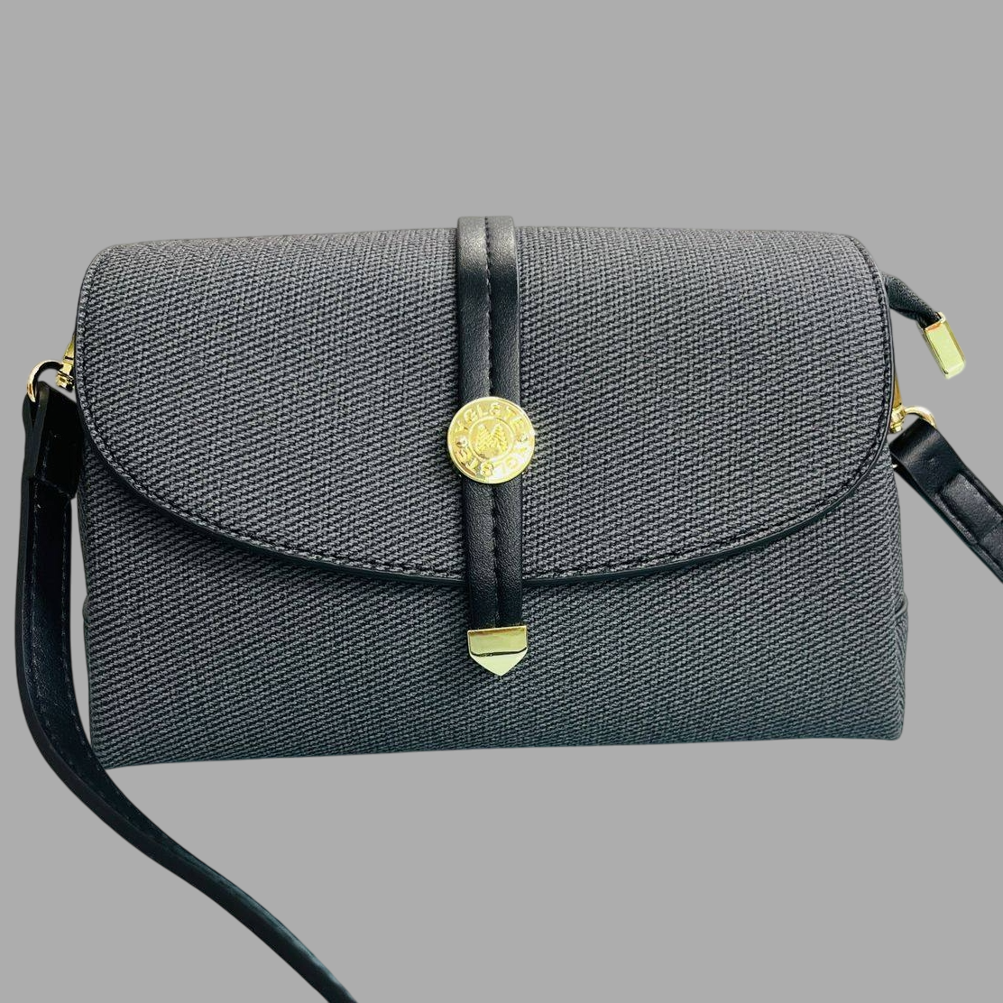Luxury Leather Shoulder Bag with Belt Strap – 8.5x6.5 inch