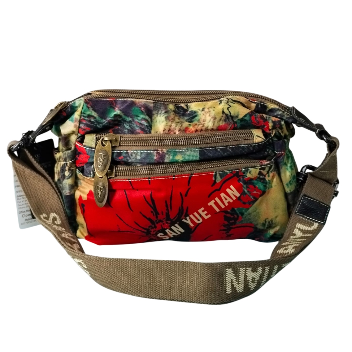 Colorful Stylish Fabric Crossbody bag