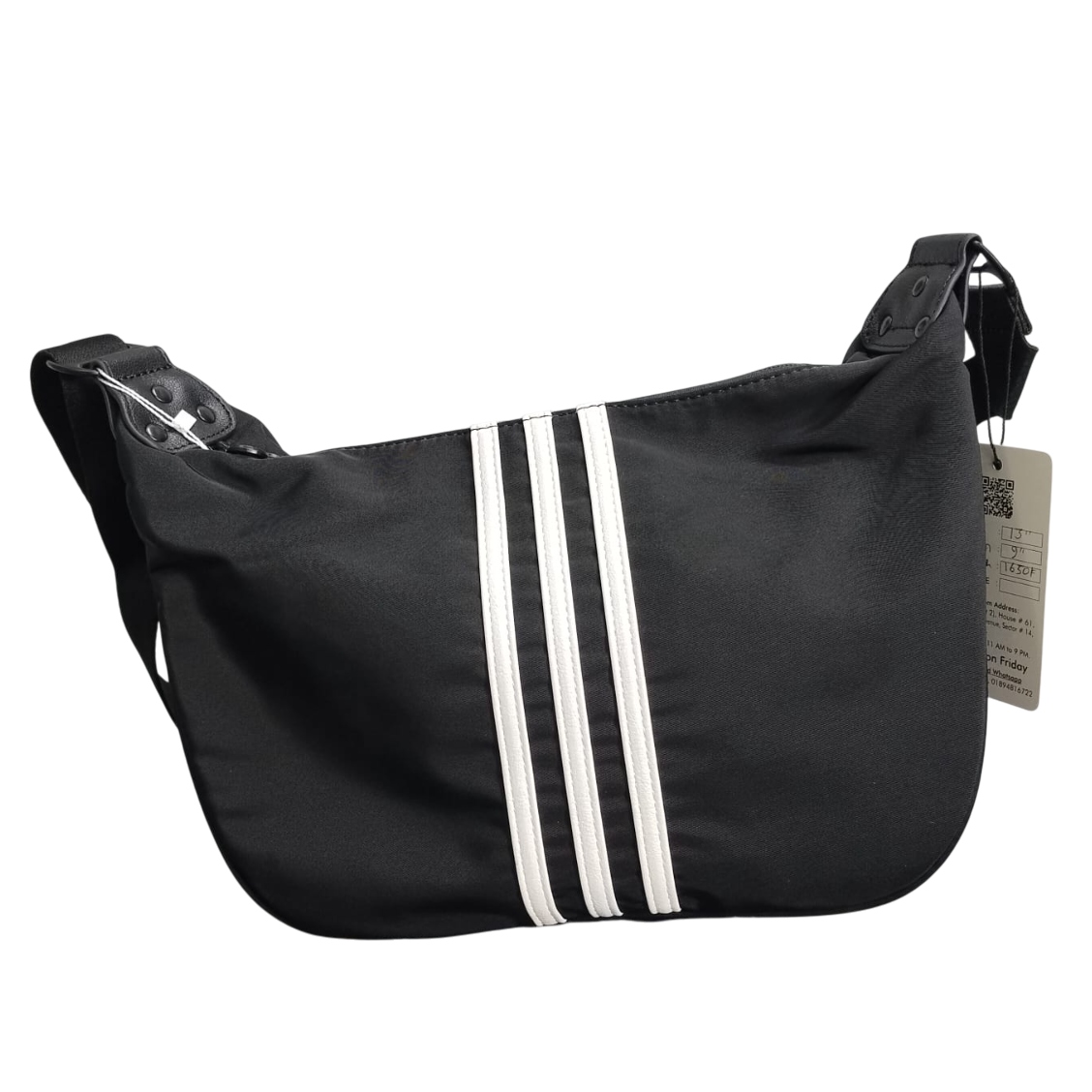 Adidas Moon Shape Premium Fabric Crossbody Bag – Stylish (13"/9")