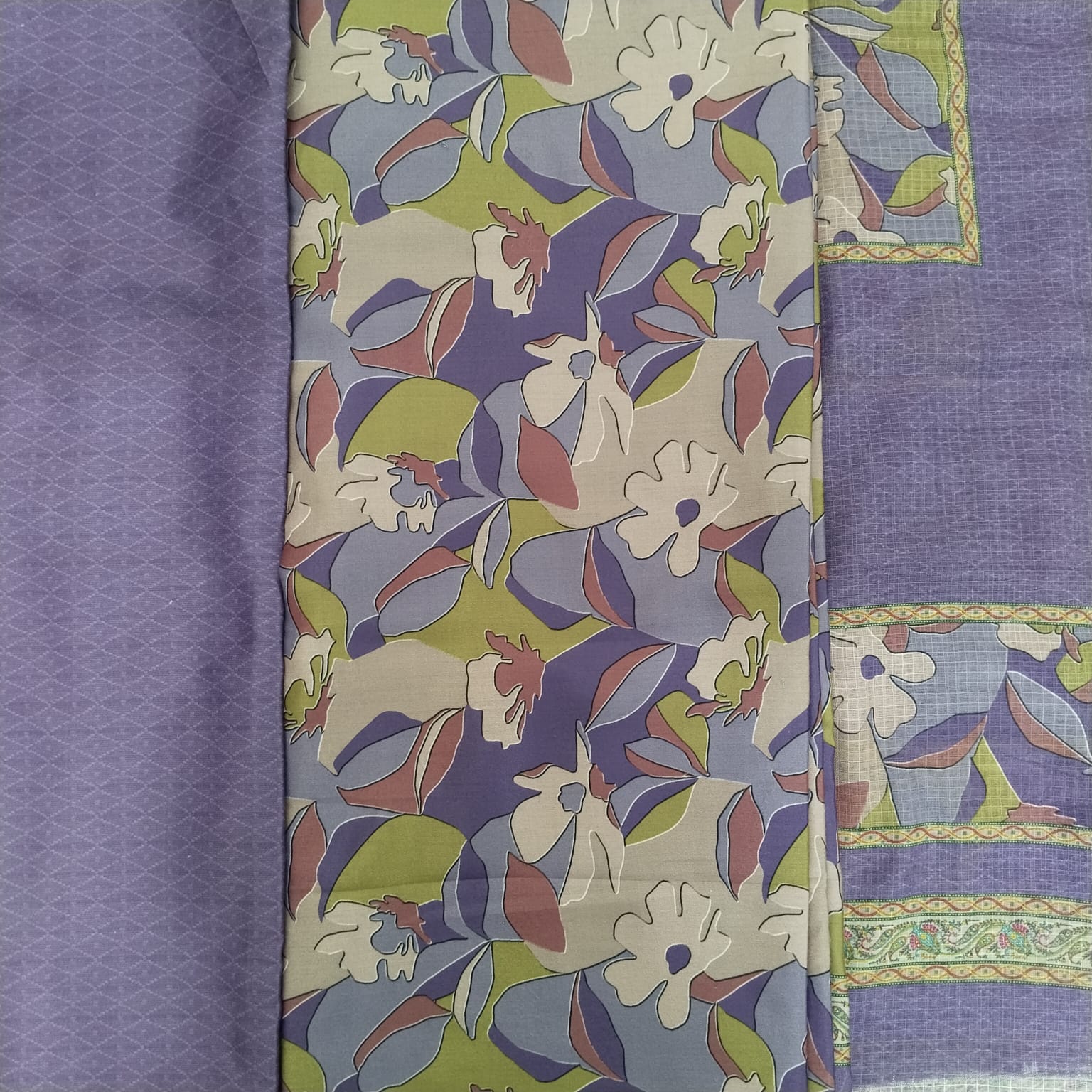 Indian Riva Brand Unstitched Three Piece