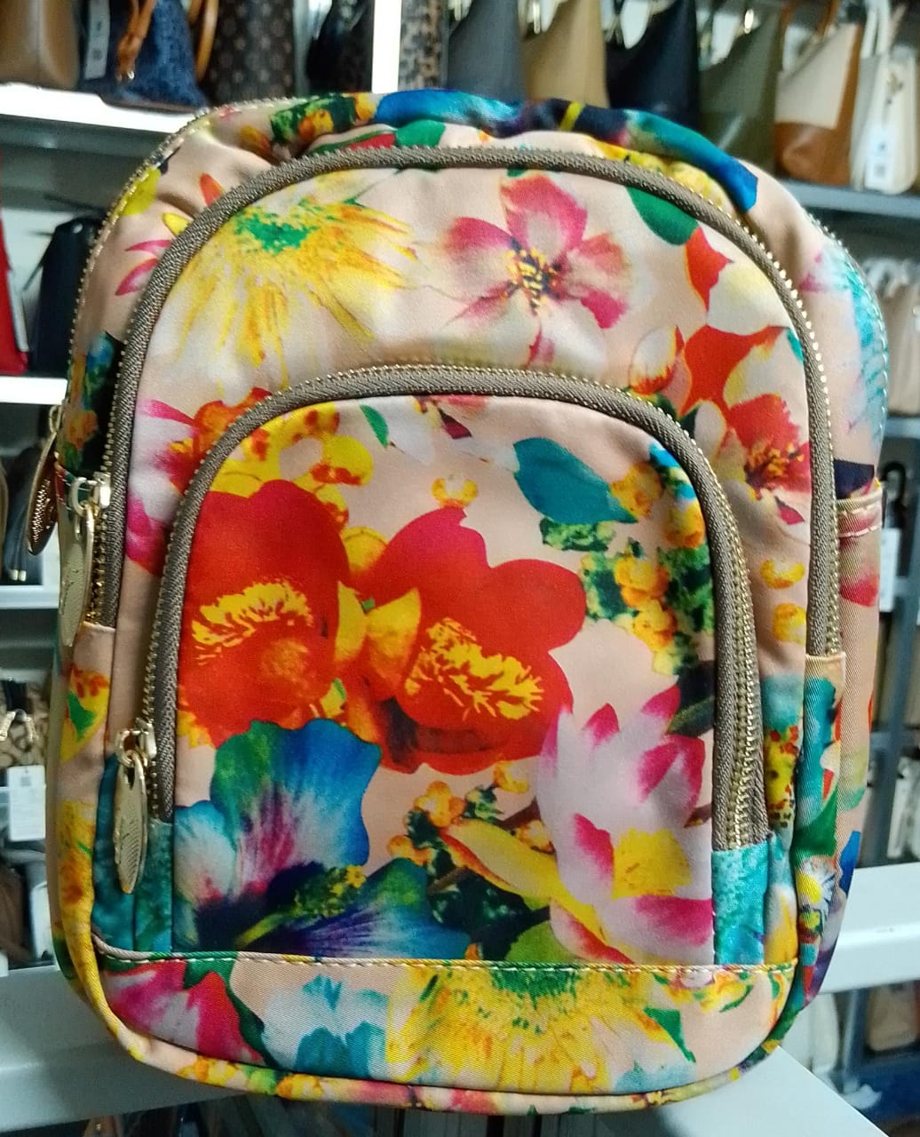 Shishang Sanyuetian Colourful Printed Parachute Fabric Bag