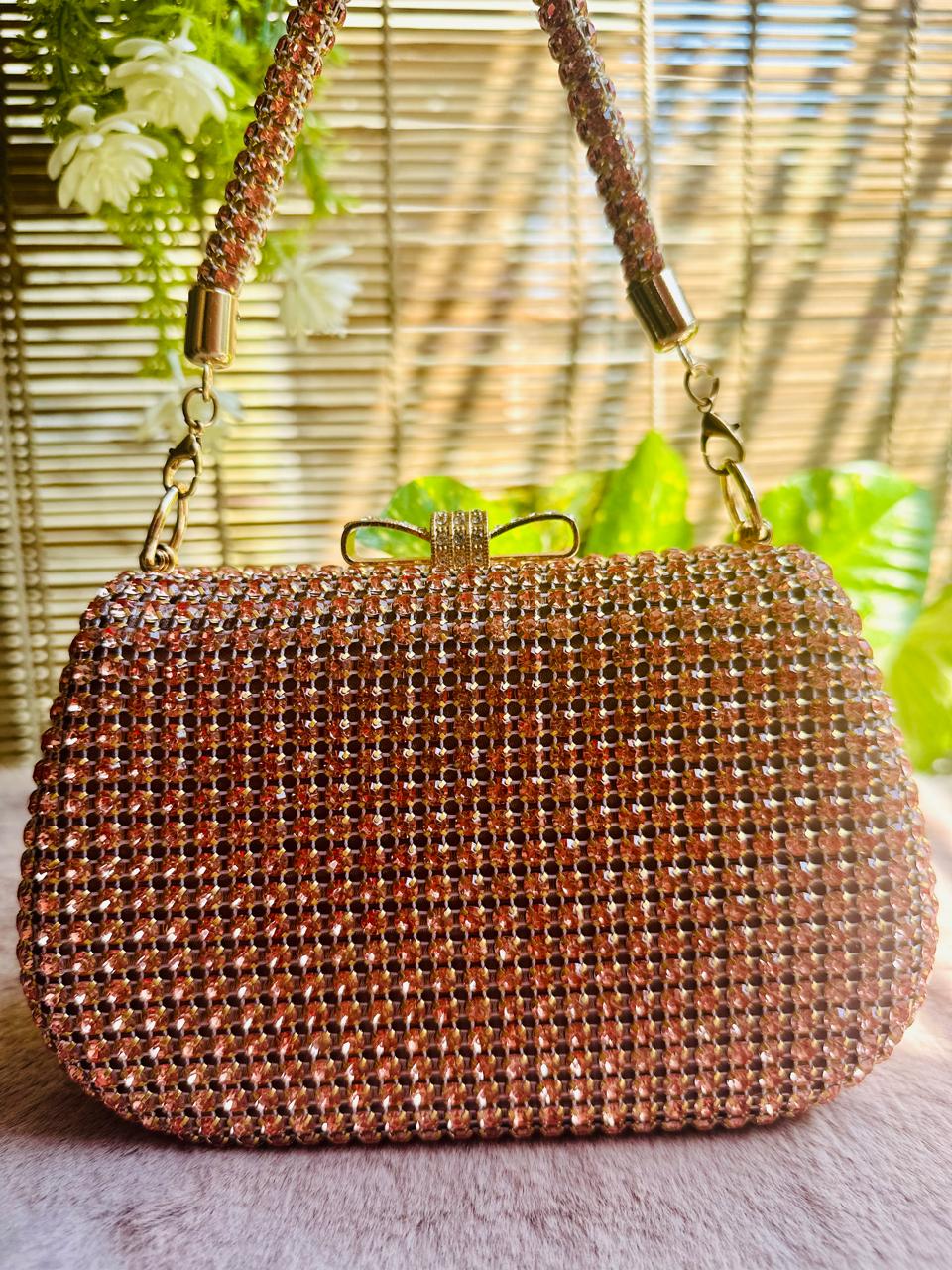 Alvee Champagne Stone Party Bag