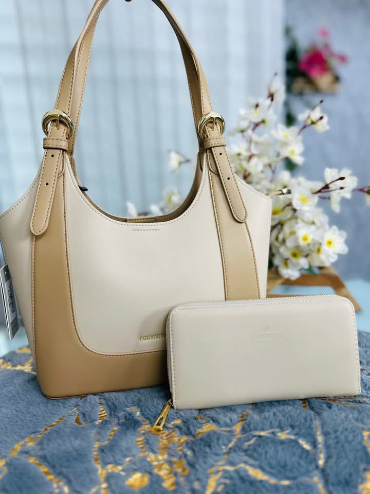 CHRISBELLA BRAND BEIGE TOTE BAG