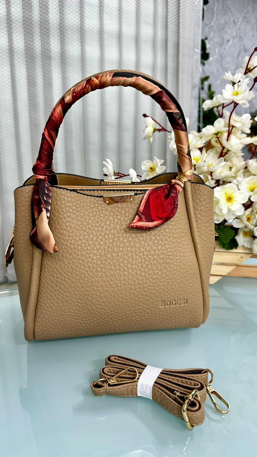 PU Leather Designs Bag Ladies Shoulder Carry Bag with Crossbody Belt